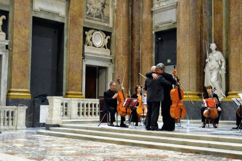 Giovanni Ricciardi e Massimo Coco Palazzo Ducale Genova Italian Cello Consort