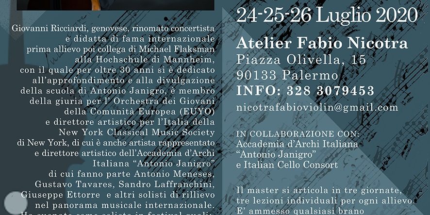 Cello class Palermo 2020
